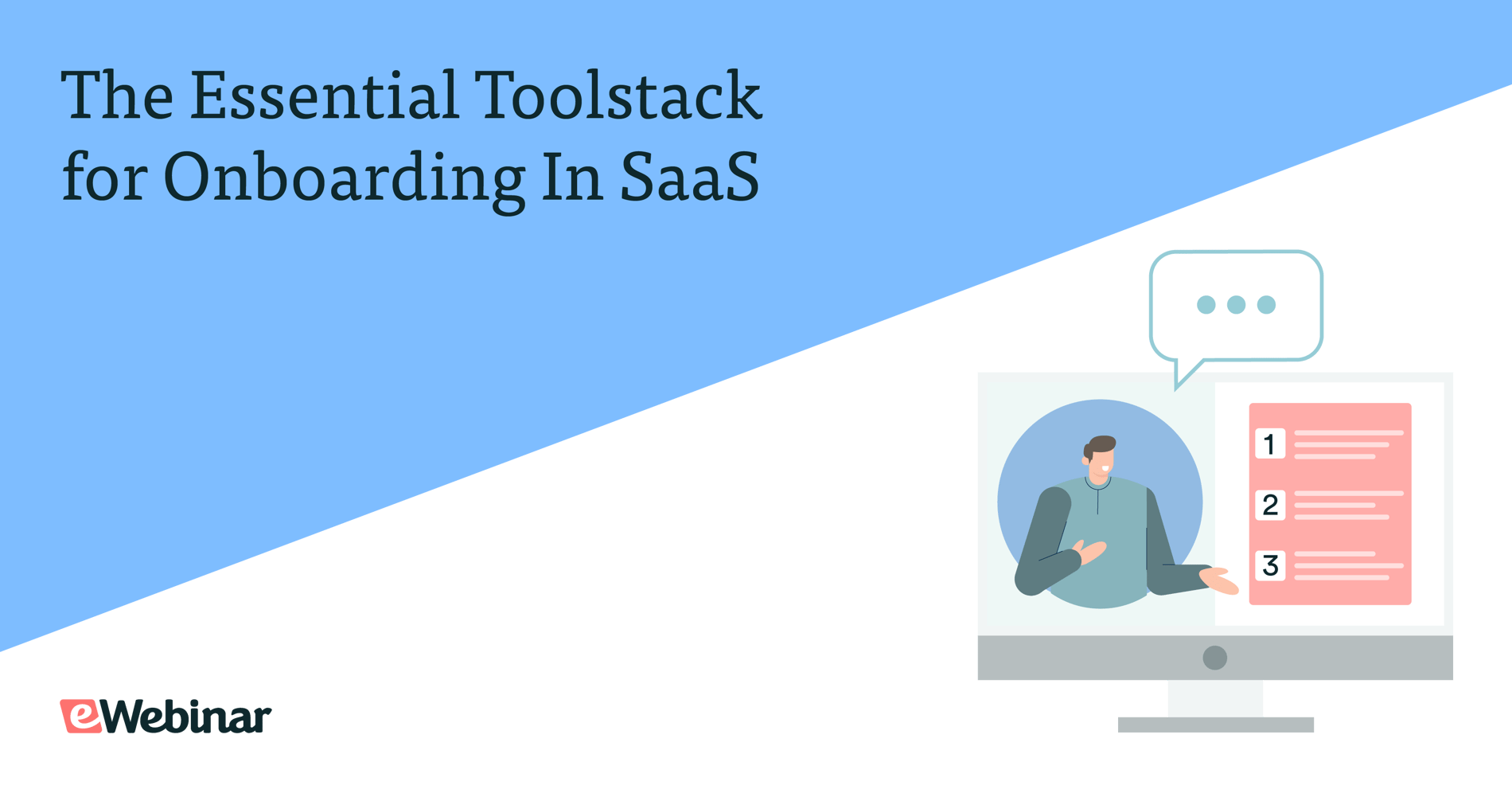 La boîte à outils essentielle pour l'intégration en SaaS - avec eWebinar, Userpilot, des outils d'automatisation des e-mails et des outils de chatbot/support.