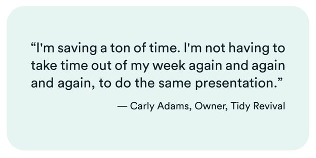Témoignage de Carly Adams sur le webinaire