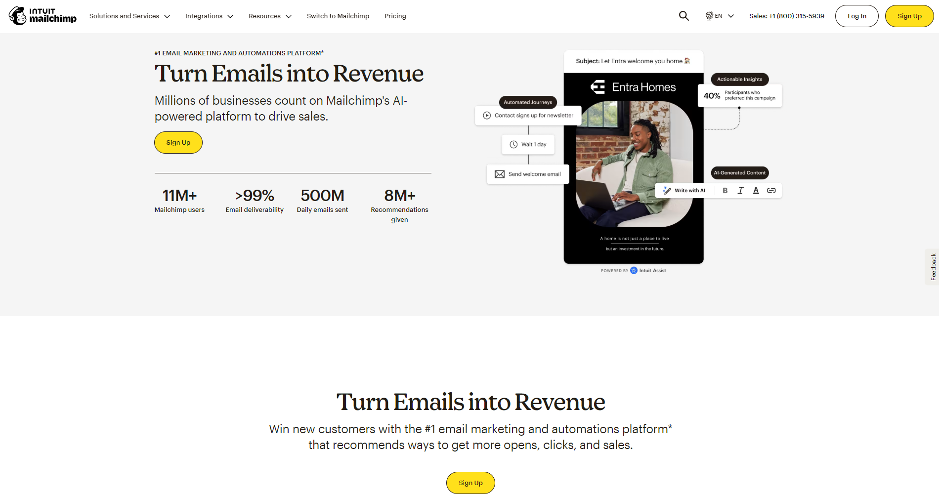 Mailchimp-homepage