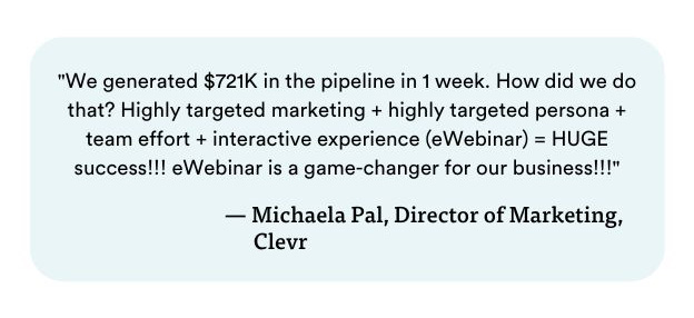 Citation de Michaela Pal, directrice du marketing, Clevr 