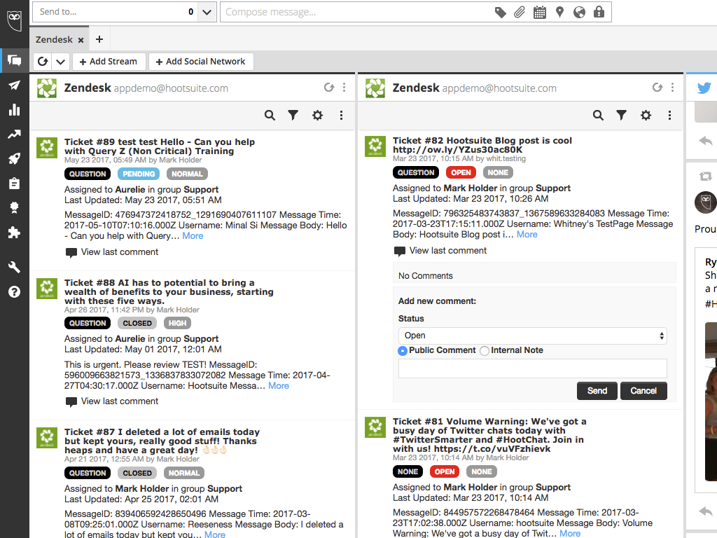 Zendesk-Hootsuite-integration