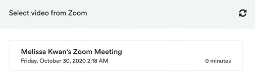 Zoom-sélection vidéo
