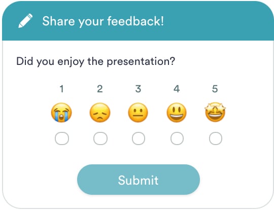 Interaction avec le feedback du eWebinar