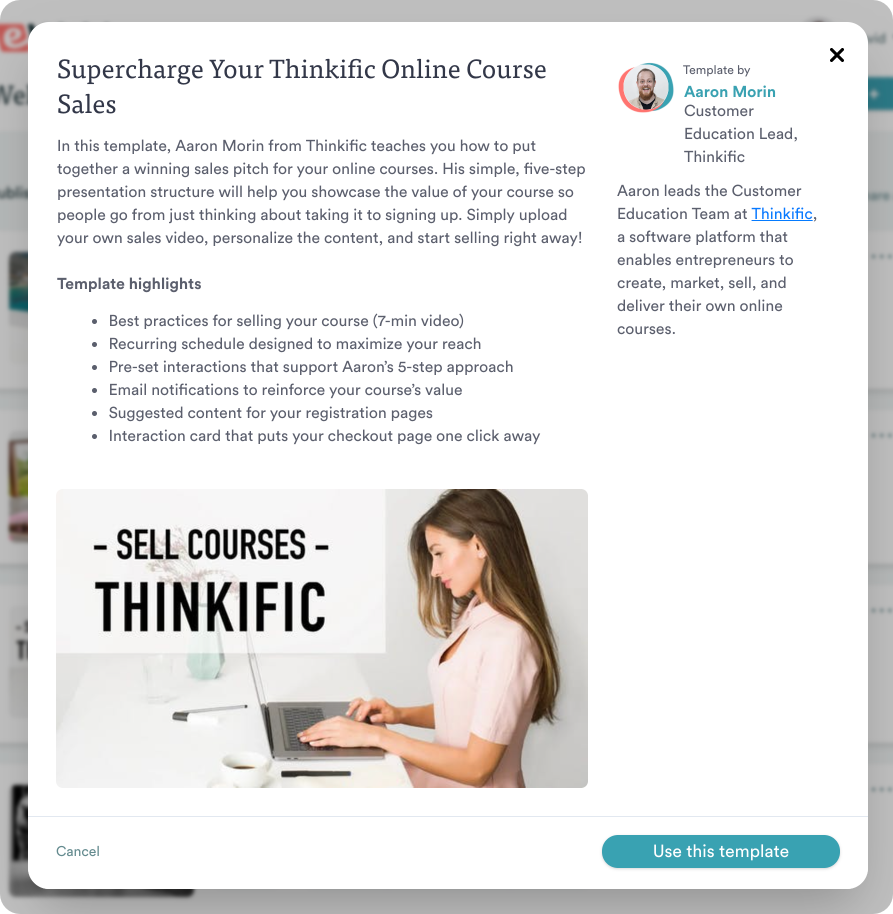 Modèle de Thinkific